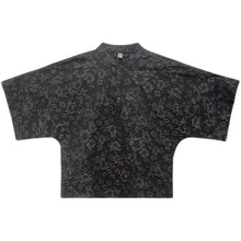 Load image into Gallery viewer, Stand Collar Jacquard Sleeve Top
