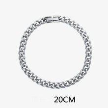 Load image into Gallery viewer, Hip Hop Thin Titanium Steel Bracelet
