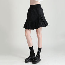 Load image into Gallery viewer, Elastic High Waist Bubble Bud Short Skirt
