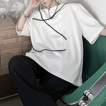 Load image into Gallery viewer, Irregular Tie Shoulder Pad Short Sleeve T-Shirt
