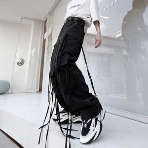 Hip Hop Street Streamers Casual Cargo Pants