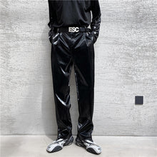 Load image into Gallery viewer, Punk Shiny Faux Leather Slacks
