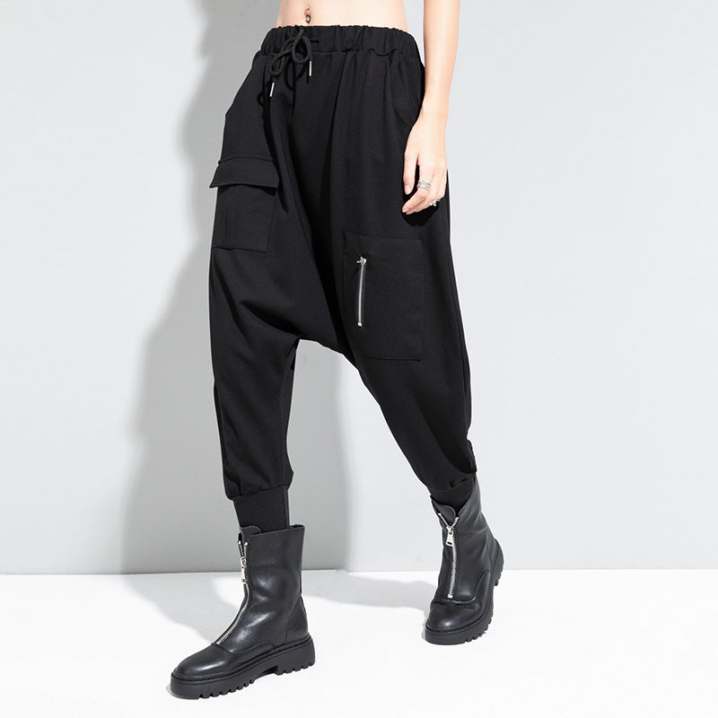 Women's Dark Harem Pants