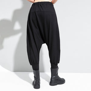 Women's Dark Harem Pants