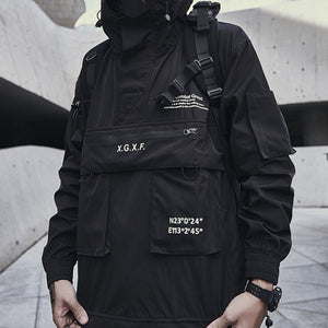 Multi-pocket Hooded Jacket