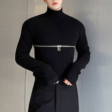 Load image into Gallery viewer, Long Sleeve Turtleneck Zip T-Shirt
