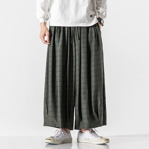 Plaid Casual Harem Pants