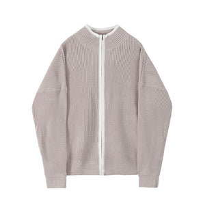 Thickened Zip Knitted Cardigan