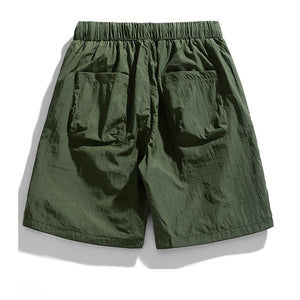 Casual Solid Color Pocket Cargo Shorts