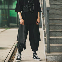 Load image into Gallery viewer, Black Oversized Loose Cropped Pants
