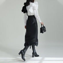 Load image into Gallery viewer, Detachable Straps Irregular Panel Ruffle Skirt
