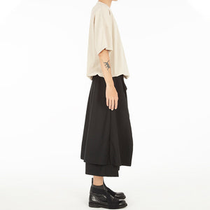 Simple Solid Color Loose Wide Leg Pants