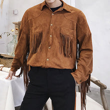 Load image into Gallery viewer, Fringed Long-sleeve Shirt
