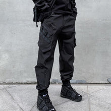 Load image into Gallery viewer, Functional Style Simple Black Cargo Pants
