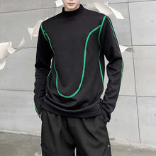 Load image into Gallery viewer, Contrast Webbing Turtleneck Sweatshirt
