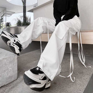 Hip Hop Street Streamers Casual Cargo Pants