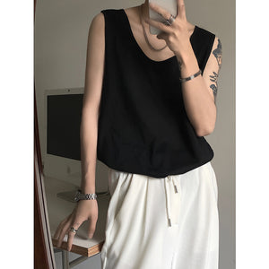 Summer Cotton Tank Top Sleeveless T-Shirt