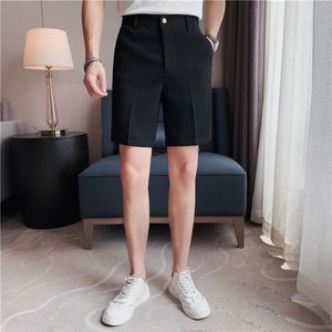 Plaid Embossed Casual Shorts