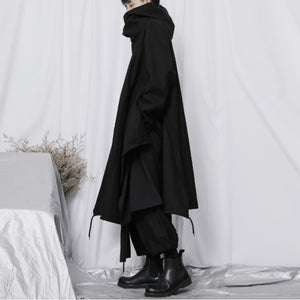 Long Loose Hooded Coat