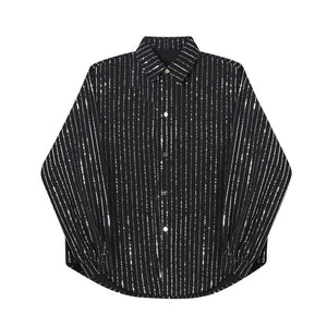 Glitter Stripe Stage Show Long Sleeve Shirt