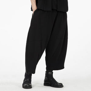 loose Panel Cropped Trousers