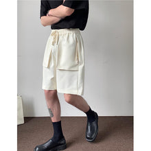 Load image into Gallery viewer, Drawstring Straight Large Pocket Cargo Cropped Shorts
