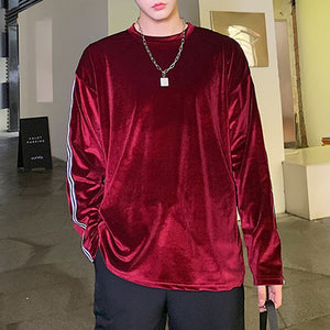 Velvet Drape Long-sleeved T-shirt