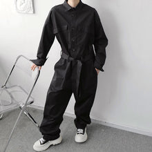 Load image into Gallery viewer, Japanese Retro Big Pocket Jumpsuit
