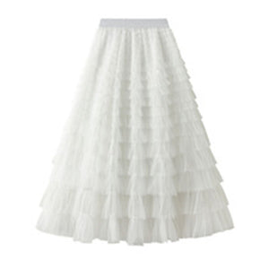 Mesh Layered Cake Skirt