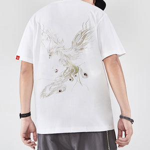 Phoenix Embroidered Short Sleeve T-Shirt