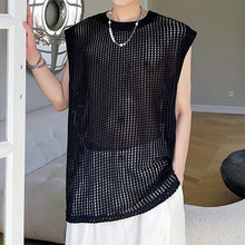 Load image into Gallery viewer, Cutout Sheer Sleeveless Vest
