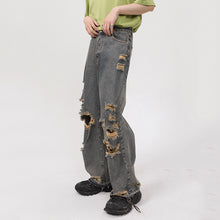 Load image into Gallery viewer, Straight Shredded Casual Jeans
