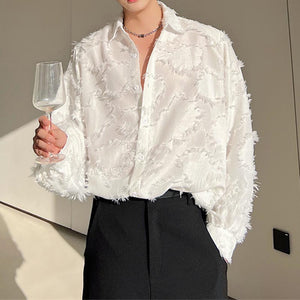 Feather Tassel Thin Long Sleeve Shirt