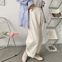 Load image into Gallery viewer, Wide Leg Asymmetric Cropped Casual Pants
