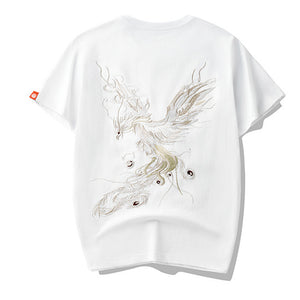 Phoenix Embroidered Short Sleeve T-Shirt