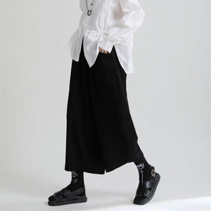 Vintage Brushed Curved Wide Leg Pants