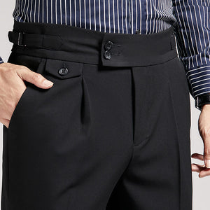 High Waist Slim Casual Suit Pants