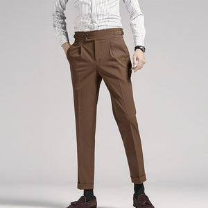 High Waist Slim Casual Suit Pants