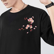 Load image into Gallery viewer, Plum Embroidery Short Sleeve T-Shirt
