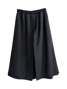 Drawstring Loose Layered Wide-Leg Pants