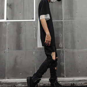 Paneled Mesh Short Sleeve T-Shirt