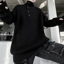 Load image into Gallery viewer, Half Button Turtleneck Sweater
