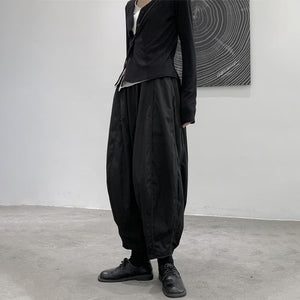 Casual Wide Leg Nine Point Harem Pants