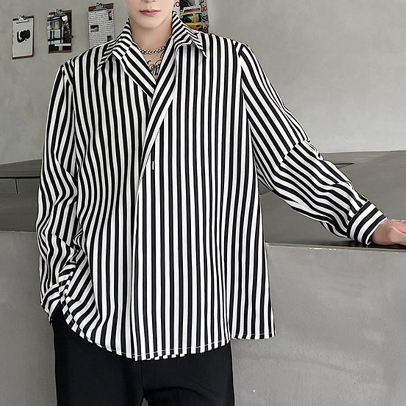 Pinstripe Lapel Shirt