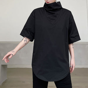 Summer Turtleneck Short-sleeved T-shirt