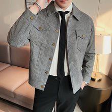 Load image into Gallery viewer, Check Lapel Casual Short Jacket
