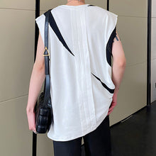 Load image into Gallery viewer, Black And White Patchwork Vest
