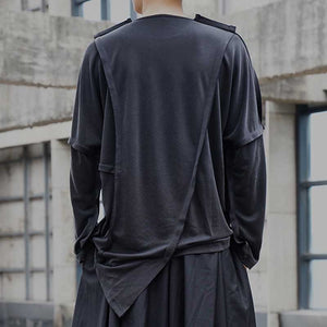 Paneled Long-sleeve T-shirt