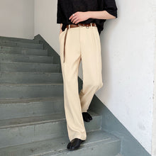 Load image into Gallery viewer, Draped Straight Casual Wide Leg Trousers
