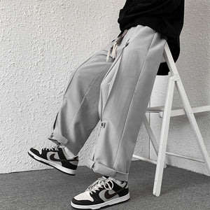 Drawstring Elastic Waist Wide Leg Lounge Pants